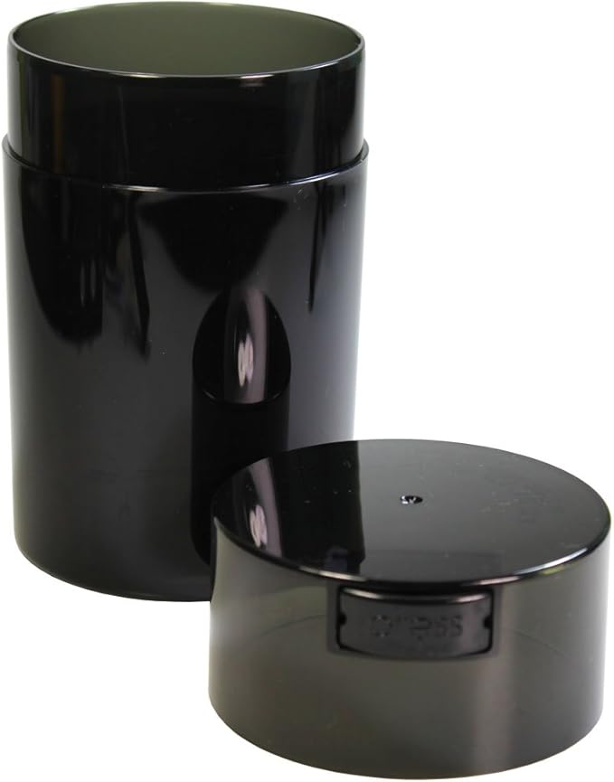 Tightvac - 1 oz to 6 ounce Vacuum Sealed Storage Container - Black Pearl
