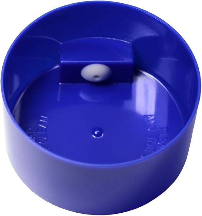 Tightvac - 1 oz to 6 ounce Vacuum Sealed Storage Container - Dark Blue Cap & Clear Body