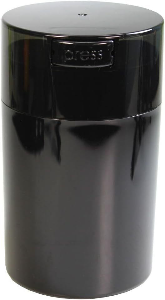 Tightvac - 1 oz to 6 ounce Vacuum Sealed Storage Container - Black Pearl