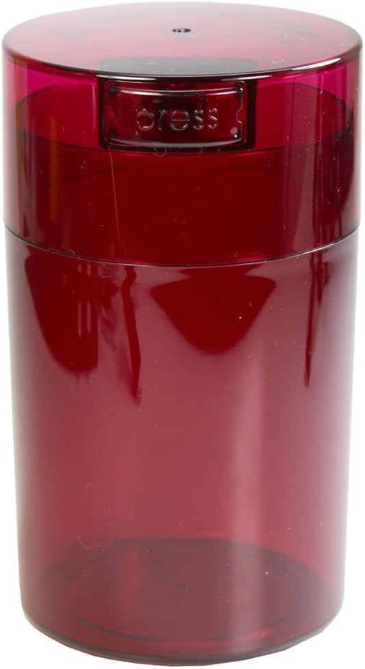 Tightvac - 1 to 6 oz Vacuum Sealed Storage Container - Red Tint