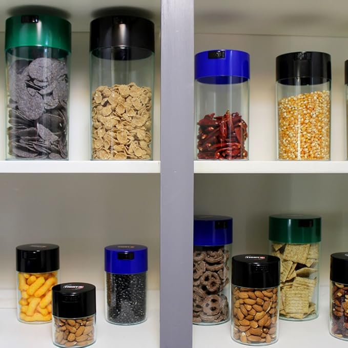 Tightvac - 1 to 6 oz Vacuum Sealed Storage Container - Red Tint