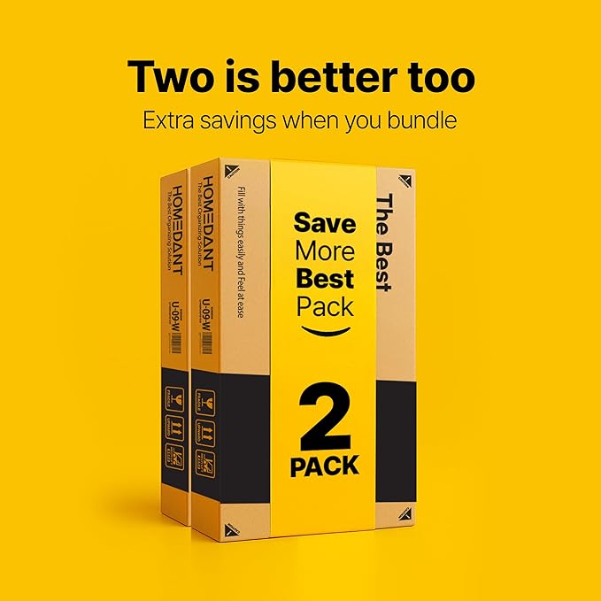 HOMEDANT 5 Tier Laminated White Boltless Metal Shelving Unit Adjustable Garage Storage Utility Rack Heavy Duty Shelves Organization Multipurpose Shelf Warehouse Pantry 28" W x 12.3" D x 59.5" H 2Pack