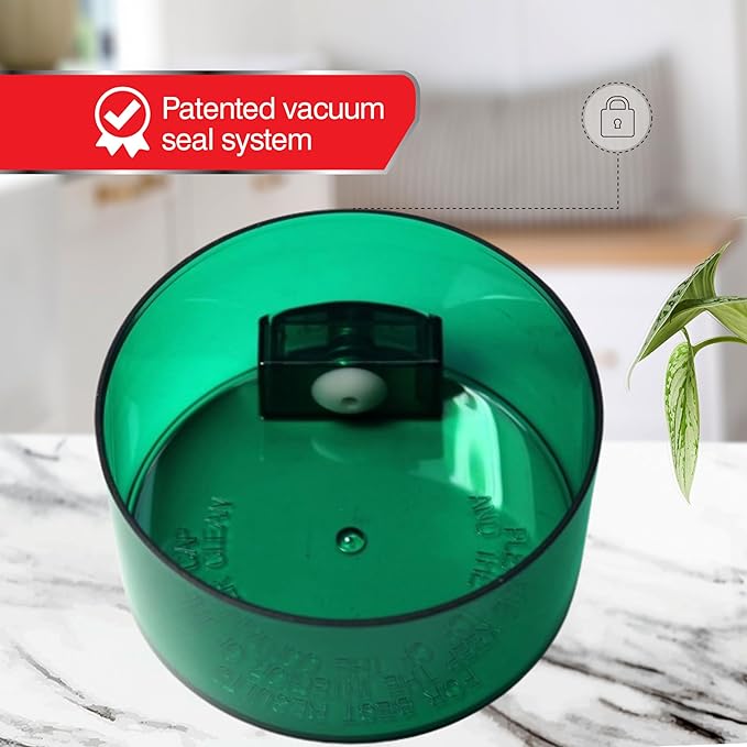 Tightvac - 1 to 6 oz Vacuum Sealed Storage Container, Green Tint